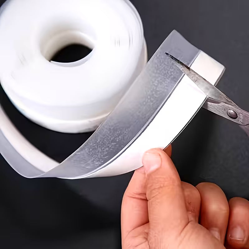 BreezeBlocker | Windproof Strip deur, raam en badkamer seal, Semi-Transparent 5m x 45 mm
